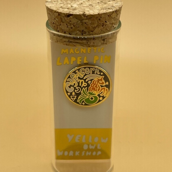 Capricorn Magnetic Lapel Pin by YELLOW OWL WORKSHOP, NWT, For Bundle Purchases - Picture 6 of 6